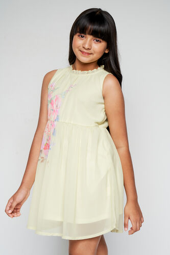 Blossoms Fit And Flare Dress, Green, image 2
